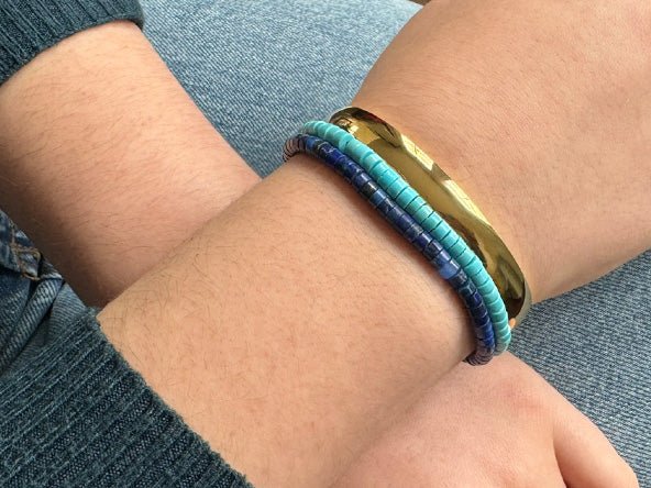 Bold Color Crush Bracelet Set | Turquoise & Lapis Lazuli