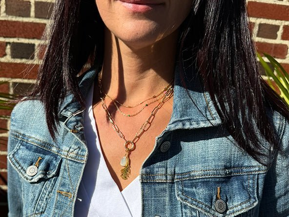 Natural Stone Teardrop Pendant | LINK, design your own