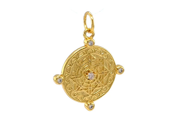 Chakra Compass Sparkle Medallion