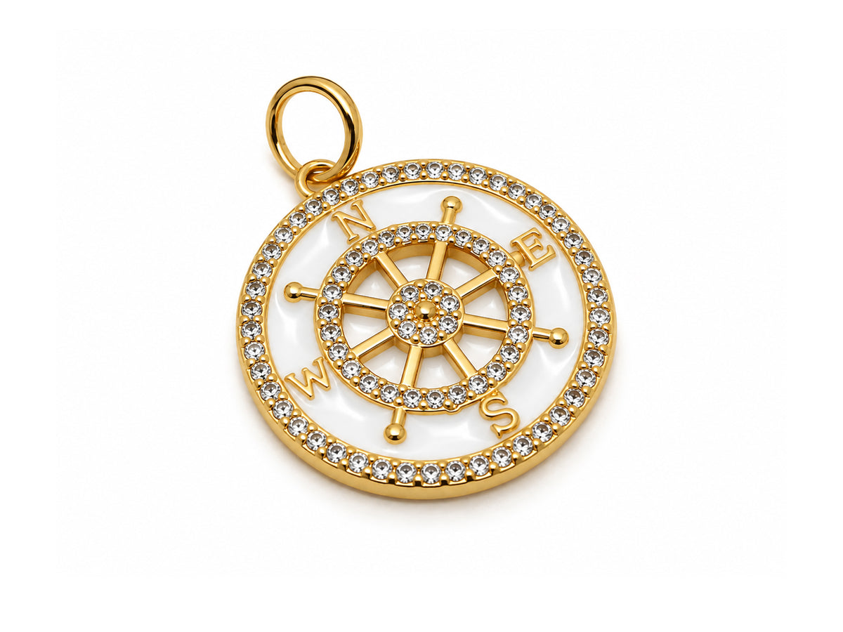 Sparkling Compass Pendant
