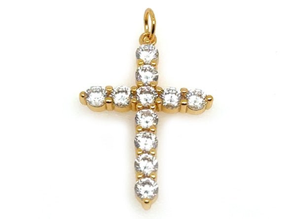 Large Sparkling Cross Pendant