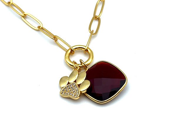 Sparkling Paw Pendant