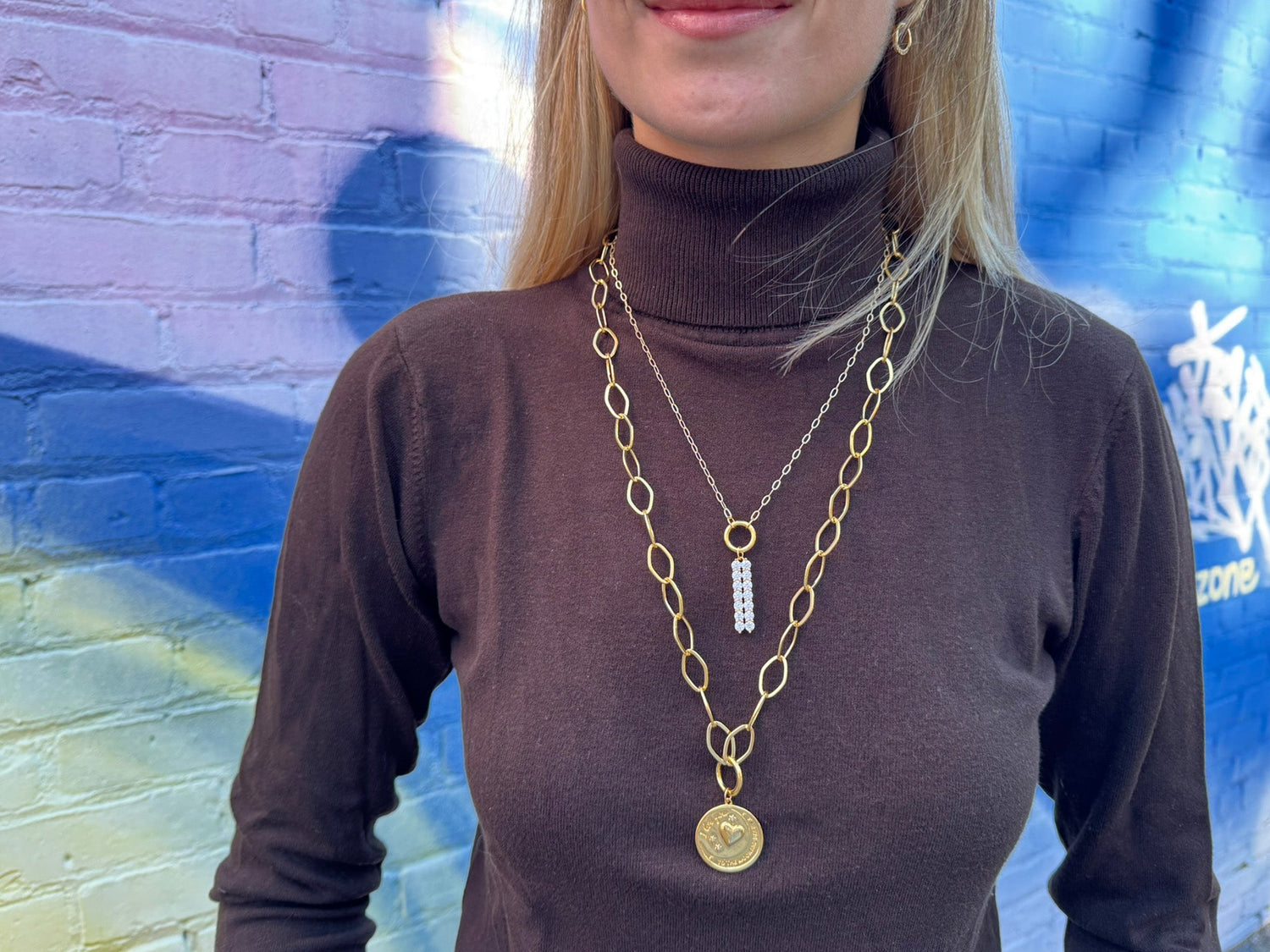 Sparkling Rectangle Pendant