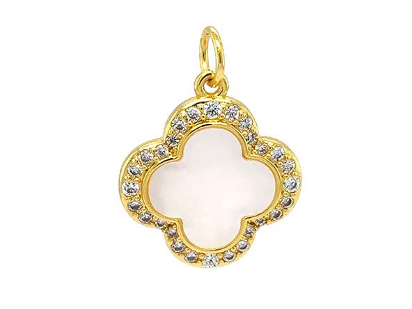 Quatrefoil Mother of Pearl Pendant