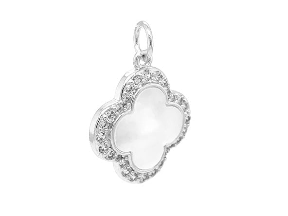 Quatrefoil Mother of Pearl Pendant