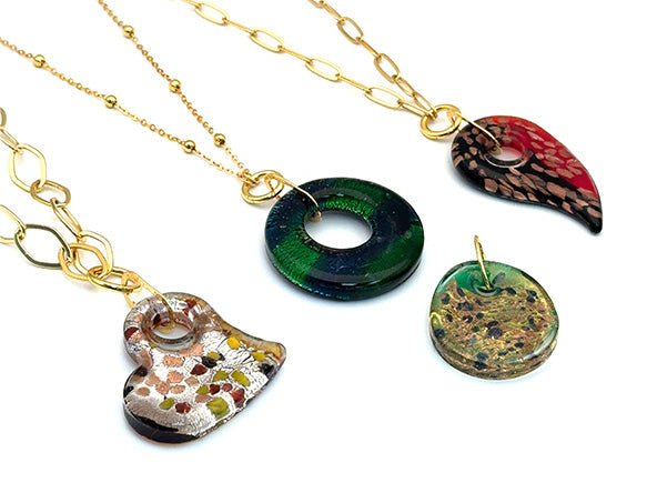 Vintage | XL Glass Assorted Shape Pendants