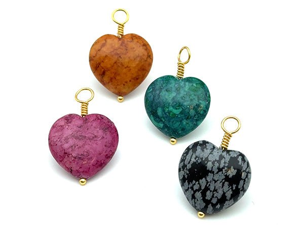 Vintage | Quartzite Heart Pendant | LINK, design your own