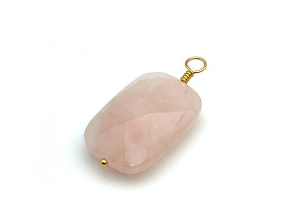 Vintage | Faceted Rose Quartz Pendant | LINK, design your own