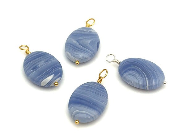 Vintage | Blue Lace Agate Pendant | LINK, design your own