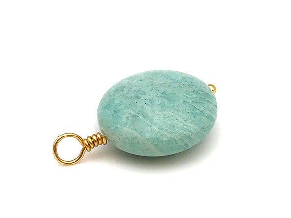 Vintage | Amazonite Coin Pendant | LINK, design your own