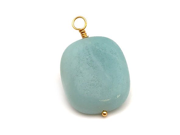 Vintage | Amazonite Rectangle Pendant | LINK, design your own