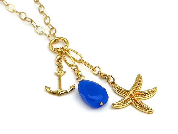 Vintage | Cobalt Blue Glass Pendant | LINK, design your own