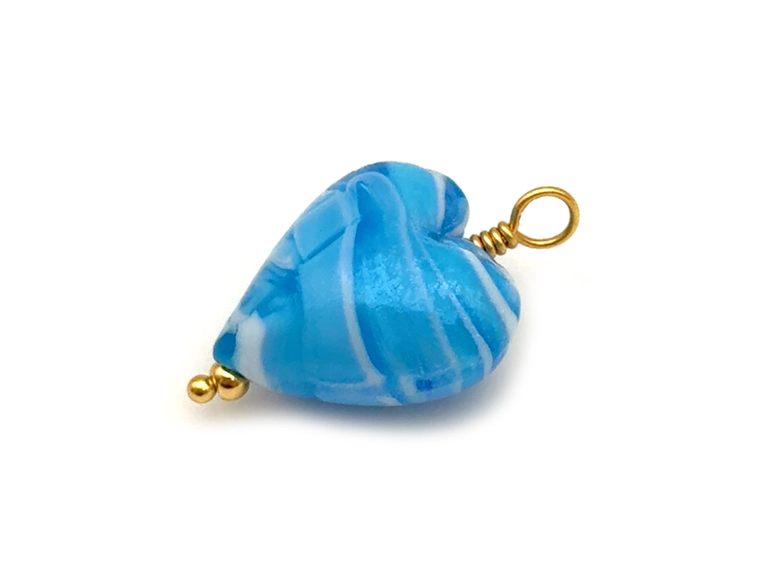 Vintage | Pearlized Lampwok Heart Pendant | LINK, design your own