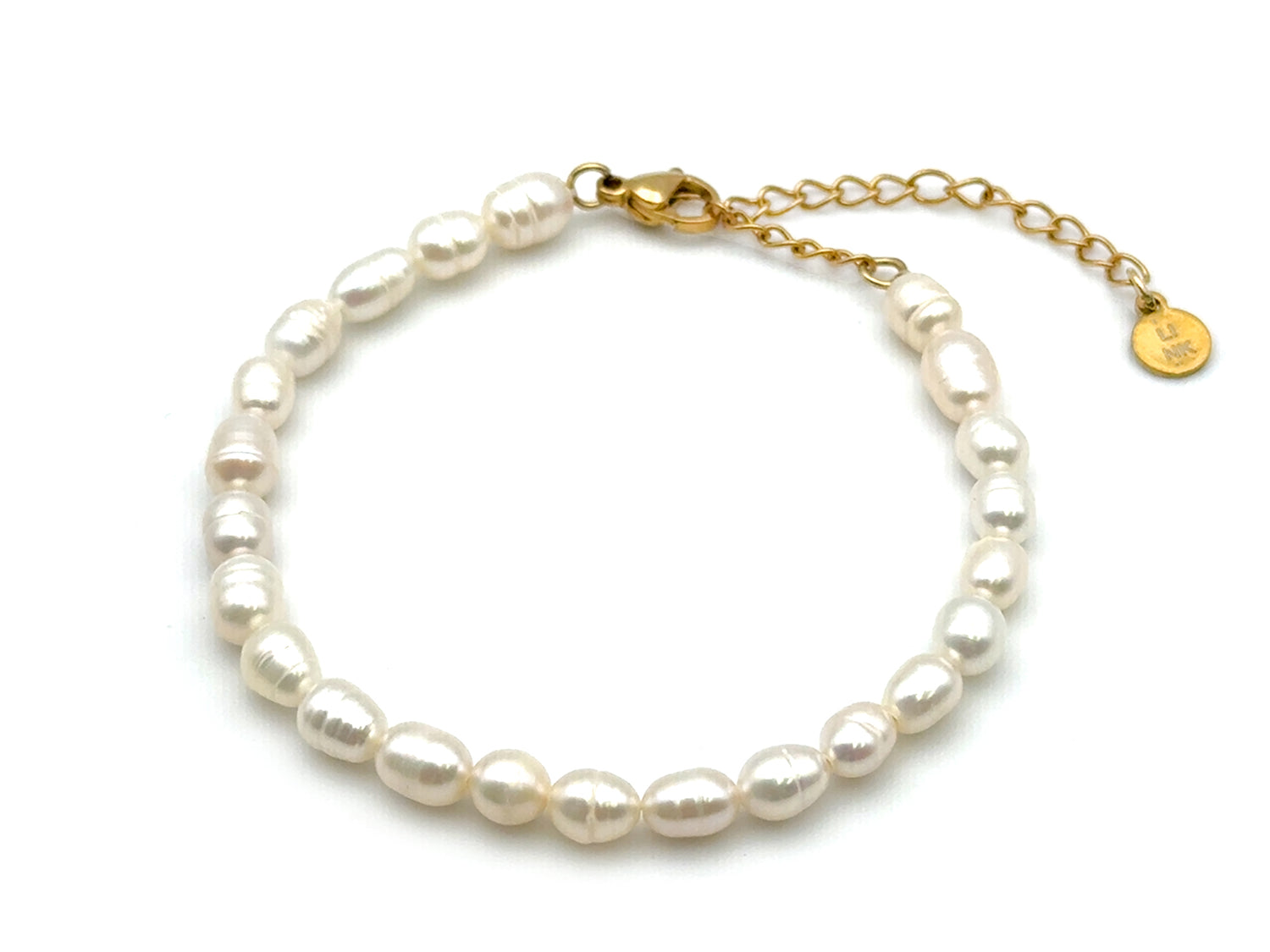 Freshwater Rice Shaped Pearl Bracelet
