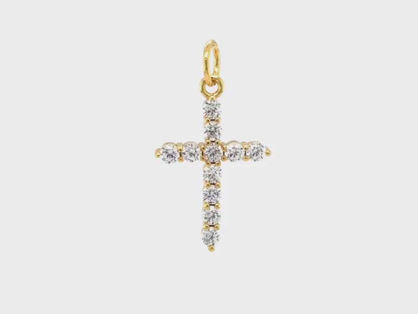 Small Sparkling Cross Pendant