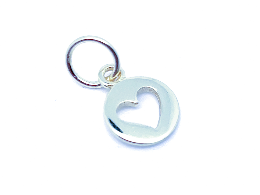 Small Sideways Heart Charm