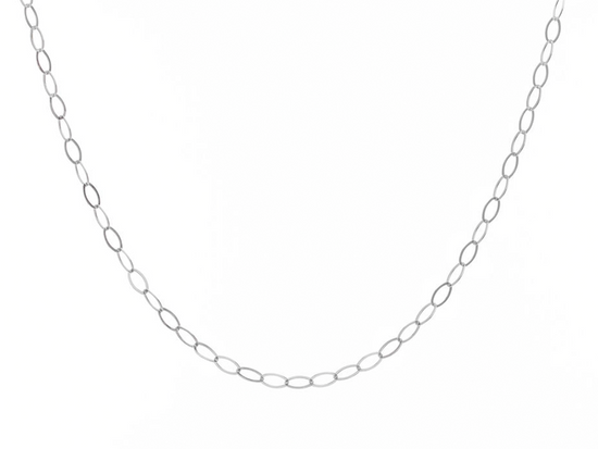 Elegant Gold and Silver Almond Shaped Necklace Chain