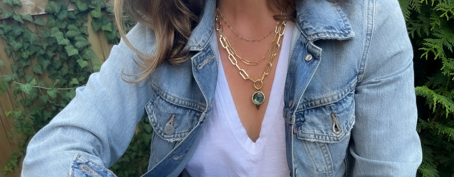 LINK Necklaces, effortless style, fashion jewelry, affordable jewelry, gold plated jewelry, design your own necklace