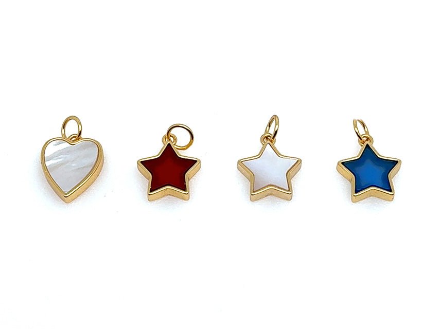 Stars and Heart Charm - LINK