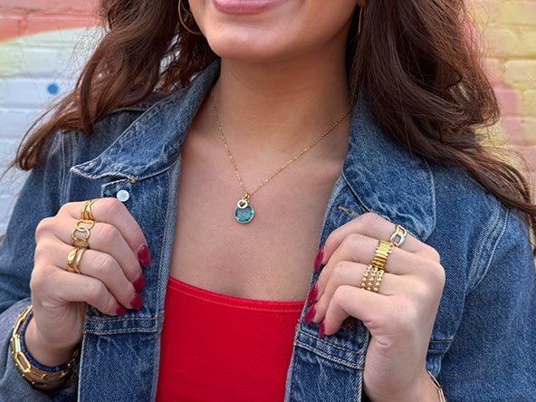 Tiny Heart Birthstone Set | The Perfect Gift