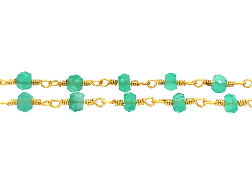 Green Onyx Rosary Chain | LINK, design your own