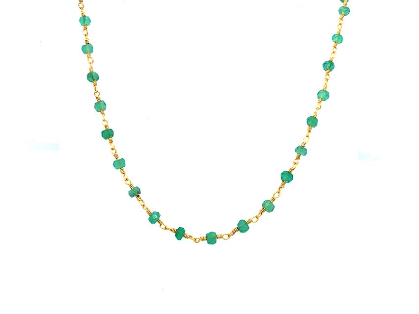 Green Onyx Rosary Chain | LINK, design your own