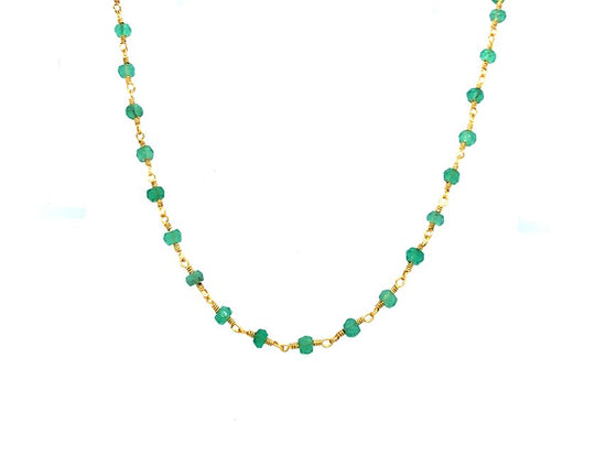 Green Onyx Rosary Chain | LINK, design your own