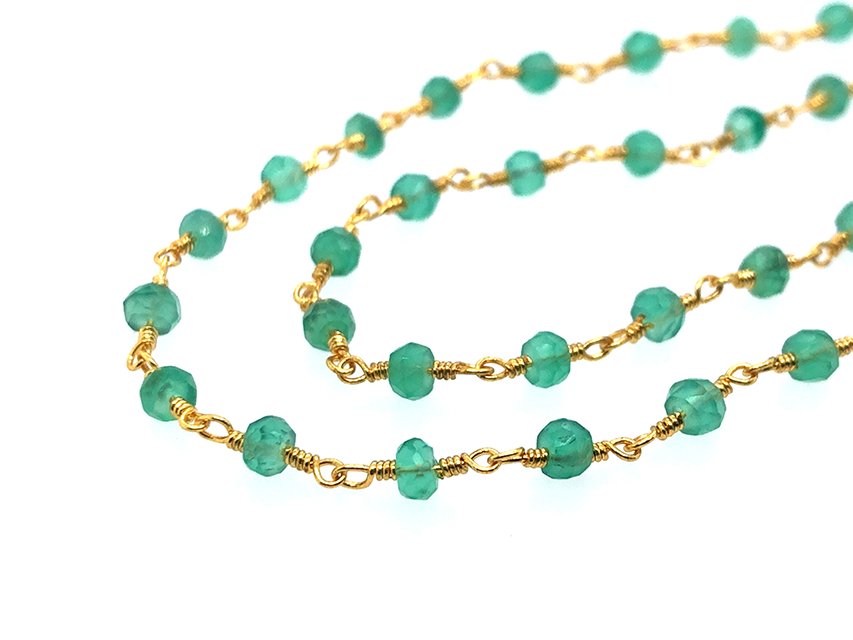 Green Onyx Rosary Chain | LINK, design your own