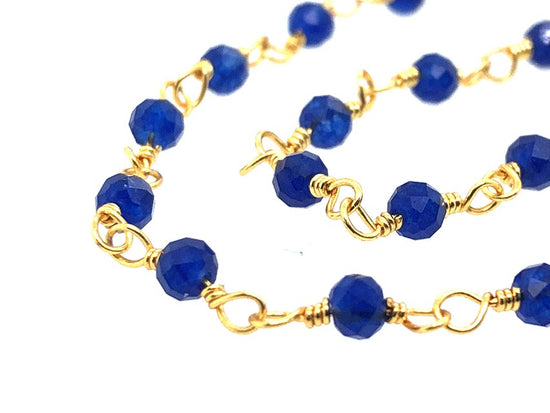 Blue Chalcedony Rosary Chain | LINK, design your own