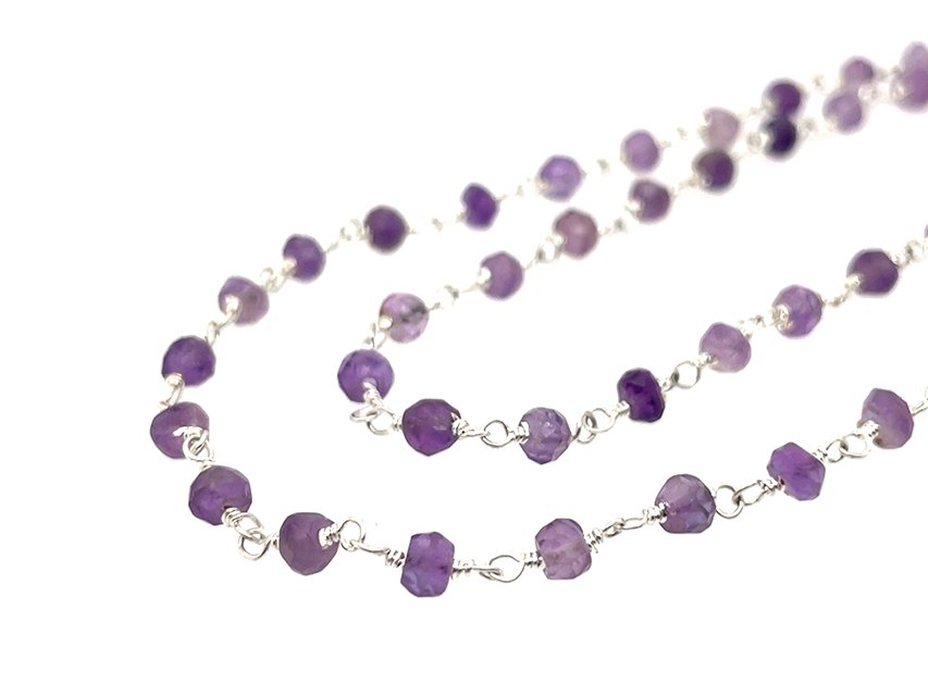 Amethyst Rosary Chain | LINK, design your own