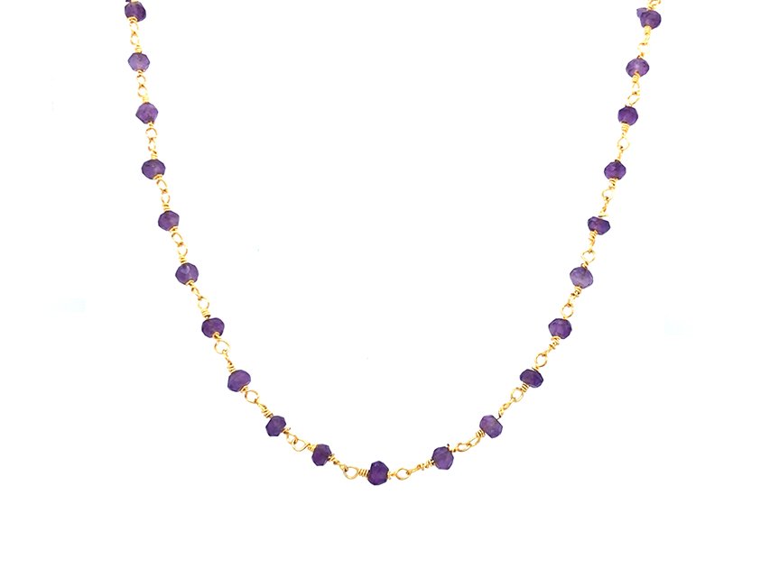 Amethyst Rosary Chain | LINK, design your own