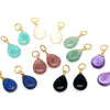 Natural Stone Teardrop Earring Charms | Various Colors | LINK, design your own