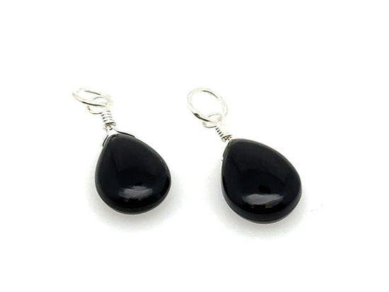 Natural Stone Teardrop Earring Charms | LINK, design your own