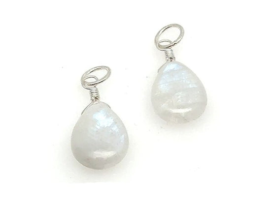 Natural Stone Teardrop Earring Charms | LINK, design your own