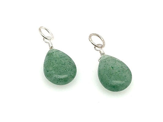 Natural Stone Teardrop Earring Charms | LINK, design your own