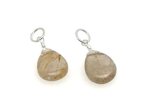 Natural Stone Teardrop Earring Charms | LINK, design your own