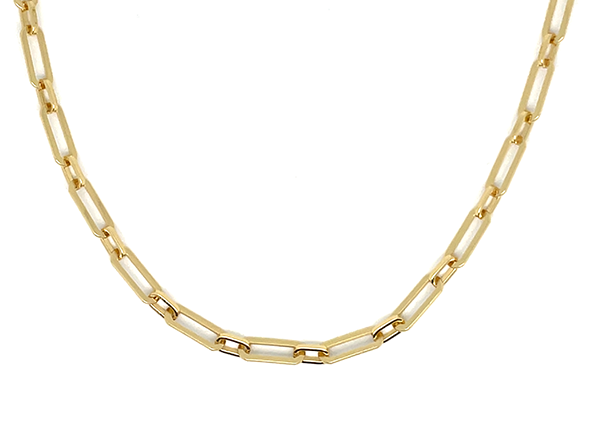 Gold Filled Chunky Paperclip Chain Necklace Extra Super Thick