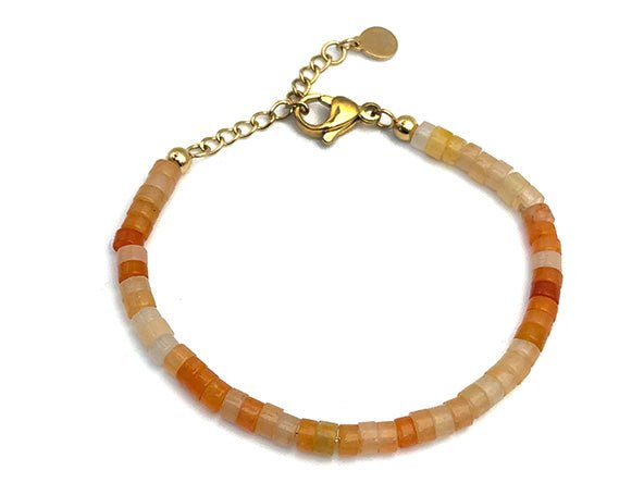 Sparkling Elegant Radiant Bracelet Set | Warm Aventurine