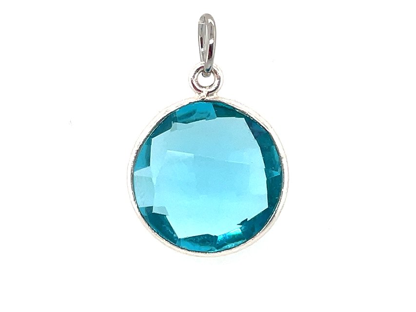 Sparkling Round Birthstone Pendants | LINK, design your own