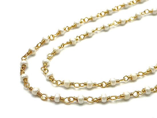 Pearl Bead Rosary Chain