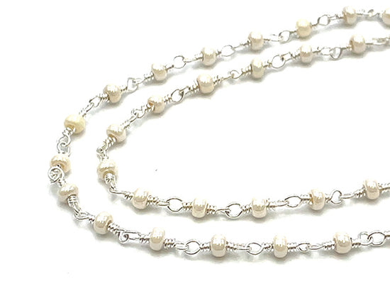 Pearl Bead Rosary Chain