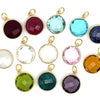 Sparkling Round Birthstone Pendants | LINK, design your own