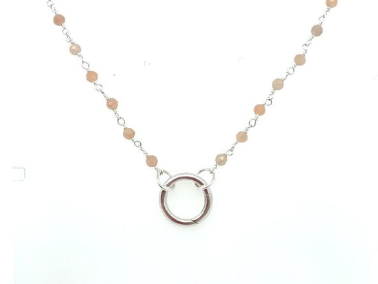 Peach Moonstone Rosary Chain | LINK, design your own