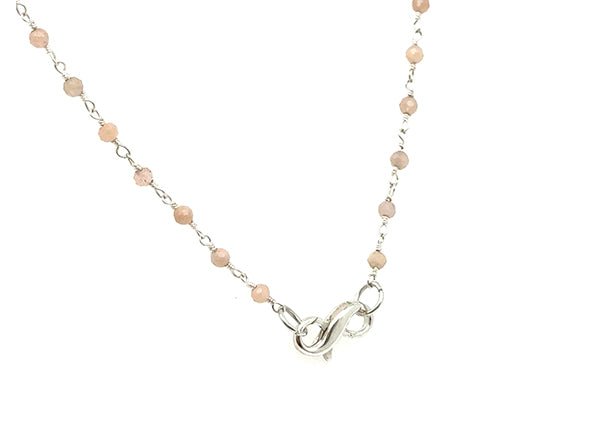 Peach Moonstone Rosary Chain | LINK, design your own