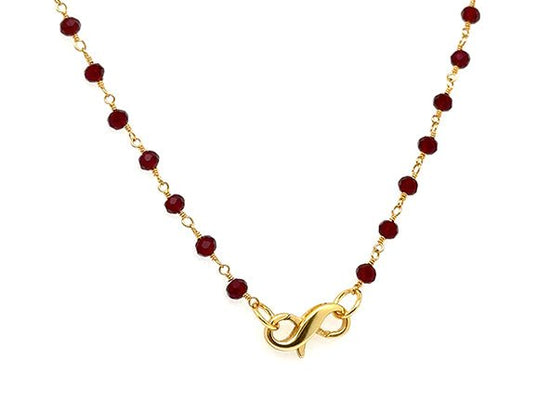 Garnet Red Rosary Chain | LINK, design your own