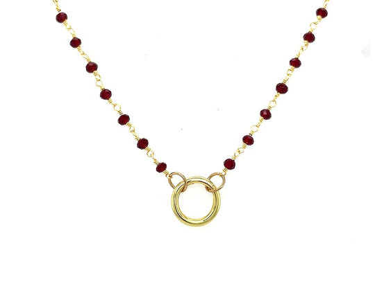 Garnet Red Rosary Chain | LINK, design your own