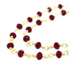 Garnet Red Rosary Chain | LINK, design your own