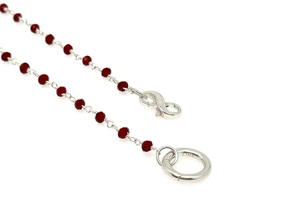 Garnet Red Rosary Chain