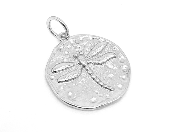 Load image into Gallery viewer, Dragonfly Coin Pendant
