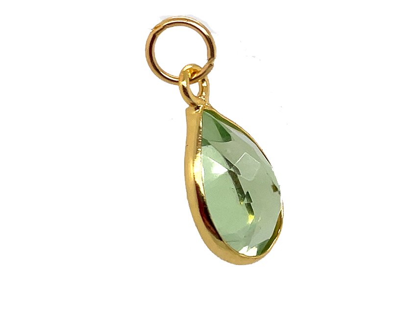 Eye Catching Teardrop | Green Quartz | LINK, design your own